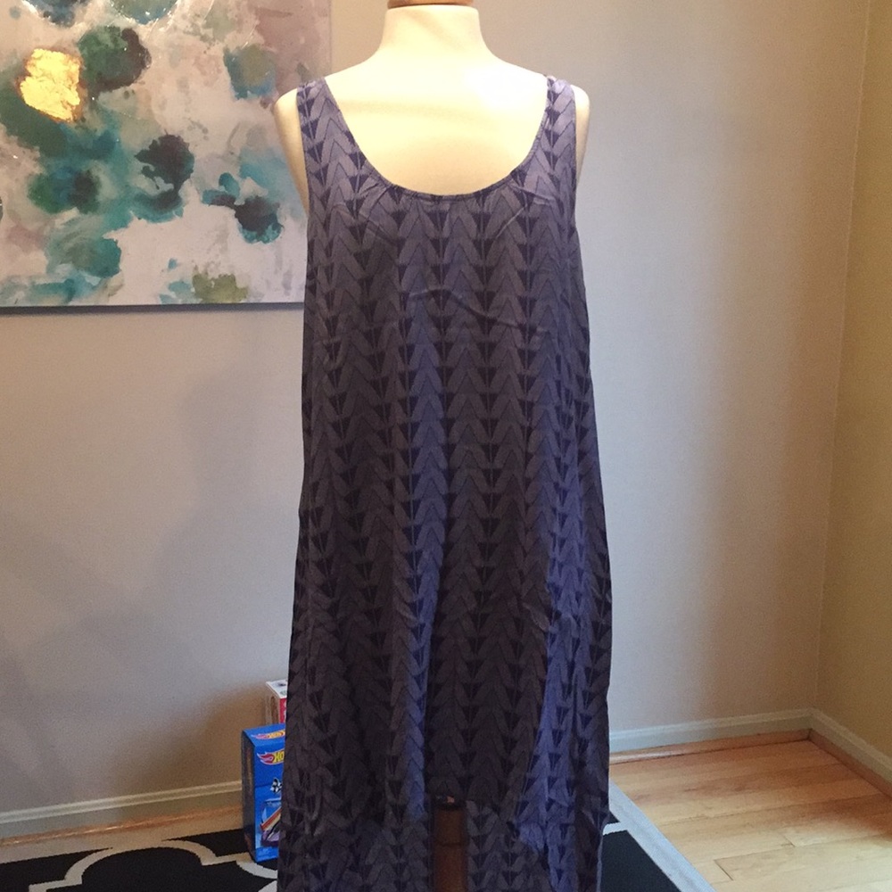 Blue hi lo dress
